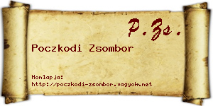 Poczkodi Zsombor névjegykártya