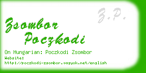 zsombor poczkodi business card
